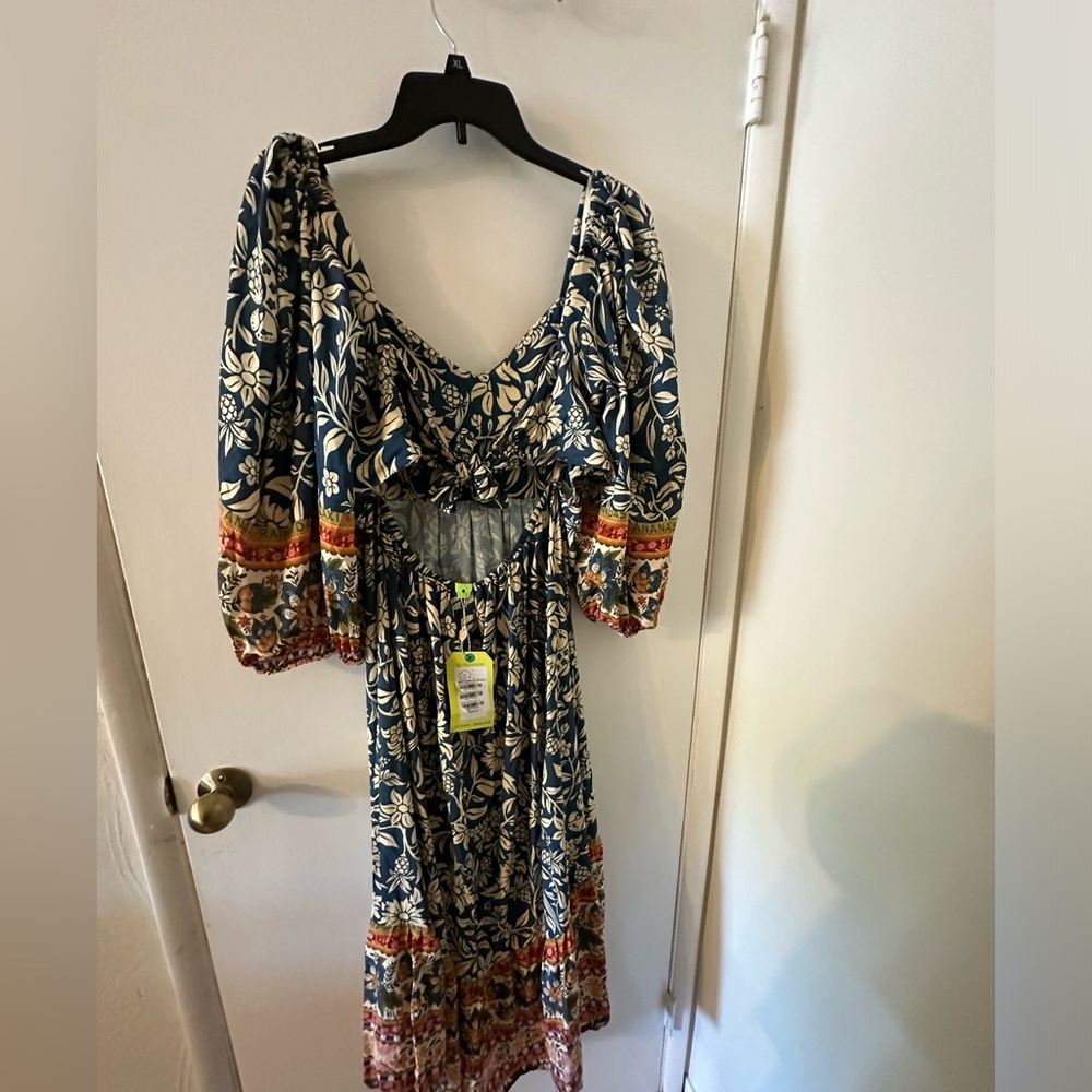 NWT!! FARM Rio Long-Sleeved Dress- - Picture 6 of 13